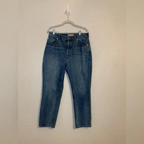 EVERLANE Women Size 31 The Curvy 90s Cheeky Straight Jean Crop Organic Cotton