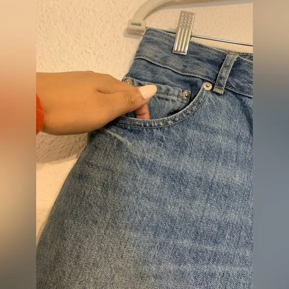 EVERLANE Women Size 31 The Curvy 90s Cheeky Straight Jean Crop Organic Cotton