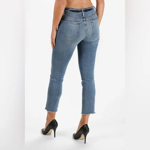 Frame Denim Le High Straight Jeans Roxton size 27