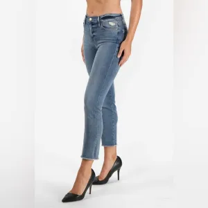Frame Denim Le High Straight Jeans Roxton size 27