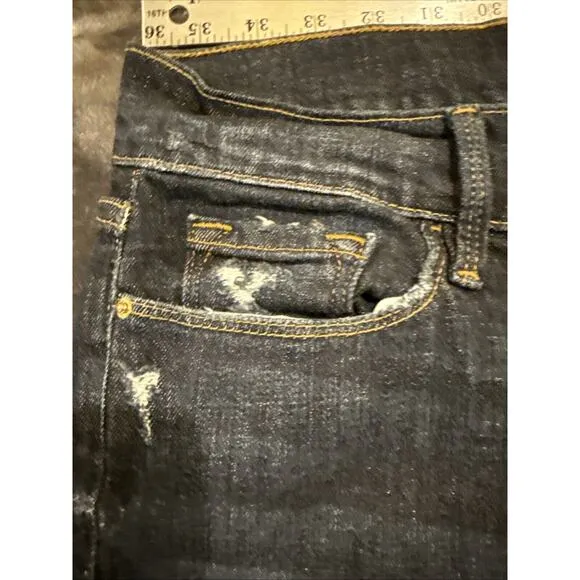Frame Le Garcon Cropped Jeans Blue Cotton Size 28