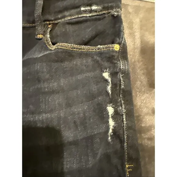 Frame Le Garcon Cropped Jeans Blue Cotton Size 28