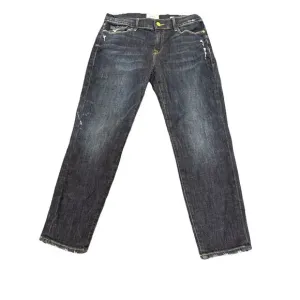 Frame Le Garcon Cropped Jeans Blue Cotton Size 28