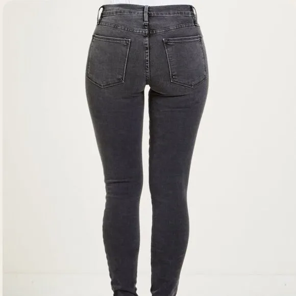 Frame Denim Le High in Rolling River Washed Black 26
