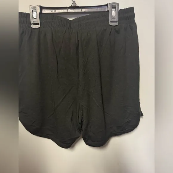 Free People Intimately Mix It Up Cozy Shorts in Black Size Small NWOT Retail $58