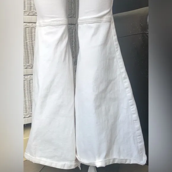 Free People Just Float On Ultra Flare Leg Pants in white color Size 24