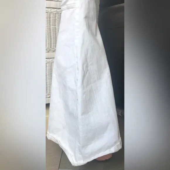 Free People Just Float On Ultra Flare Leg Pants in white color Size 24