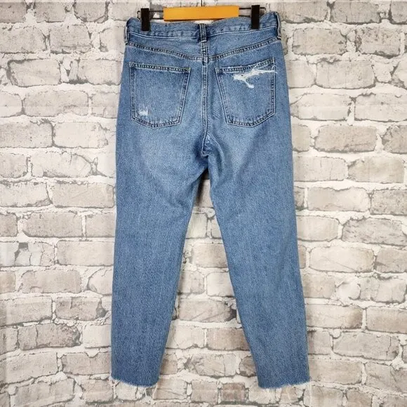 Free People We The Free Soak Up the Sun High Rise Thrashed Skinny Jean  Size 27