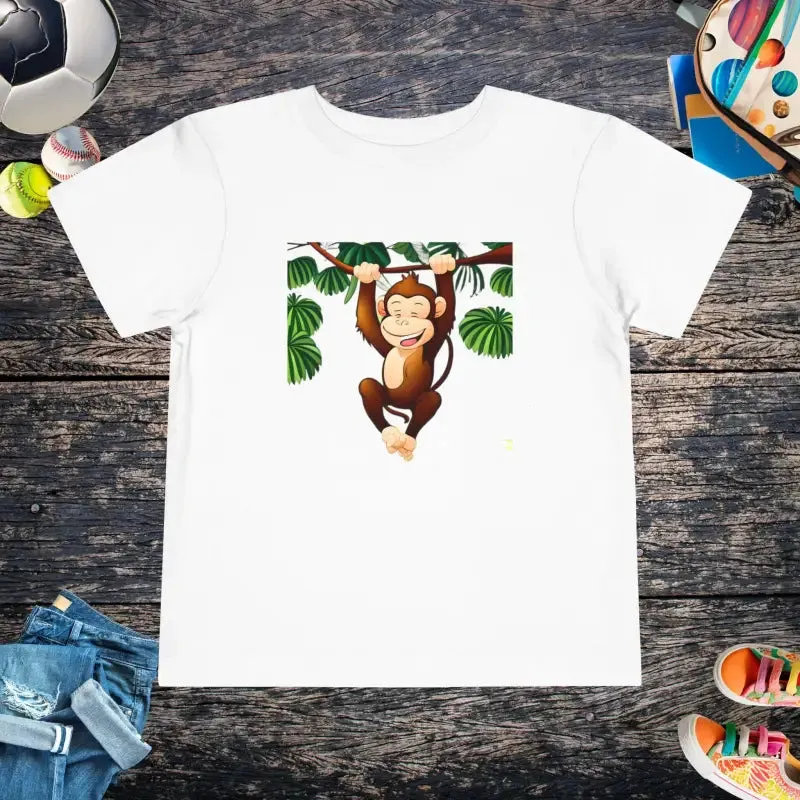 Funny Monkey Toddler Cotton t Shirt for Giggles