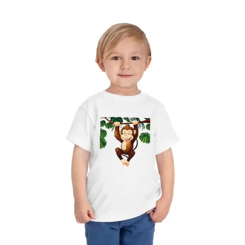 Funny Monkey Toddler Cotton t Shirt for Giggles