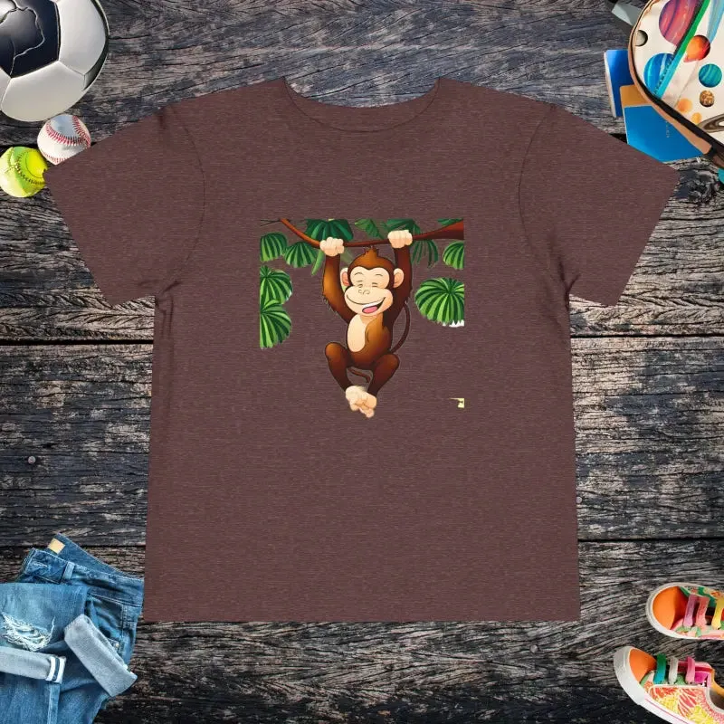 Funny Monkey Toddler Cotton t Shirt for Giggles