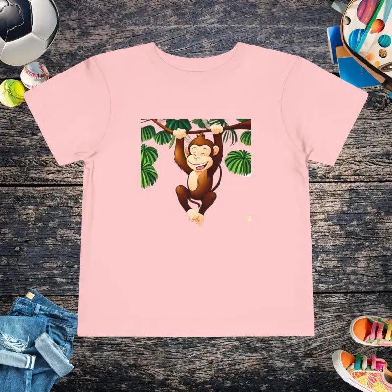 Funny Monkey Toddler Cotton t Shirt for Giggles