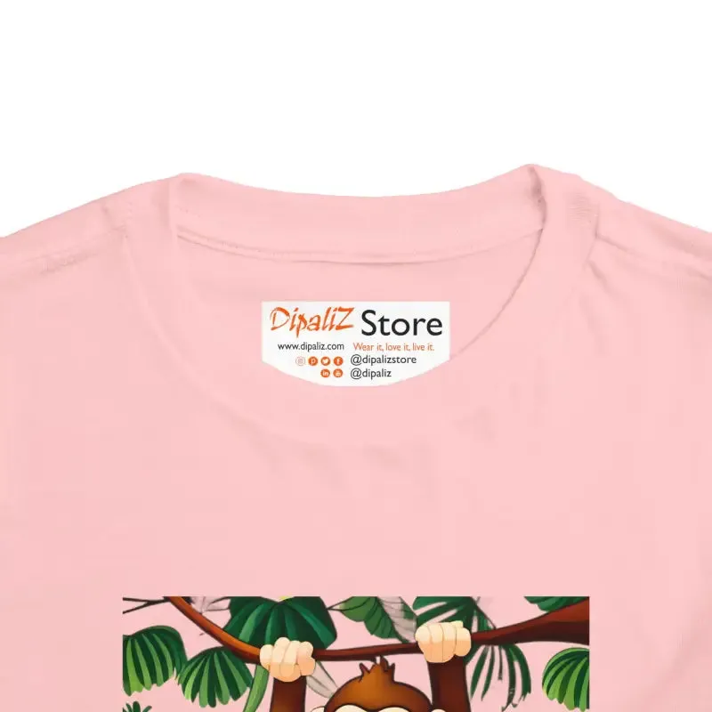 Funny Monkey Toddler Cotton t Shirt for Giggles