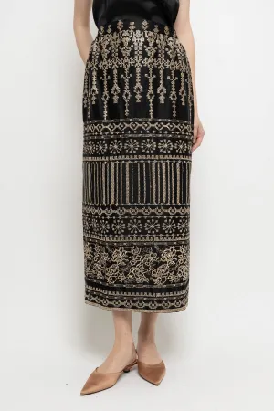 Gayatri Skirt in Black Gold