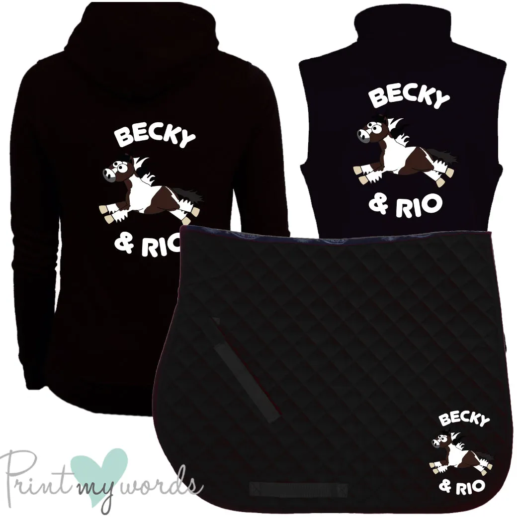 'Ginny' Ladies Personalised Matching Equestrian Set - Plodders Design