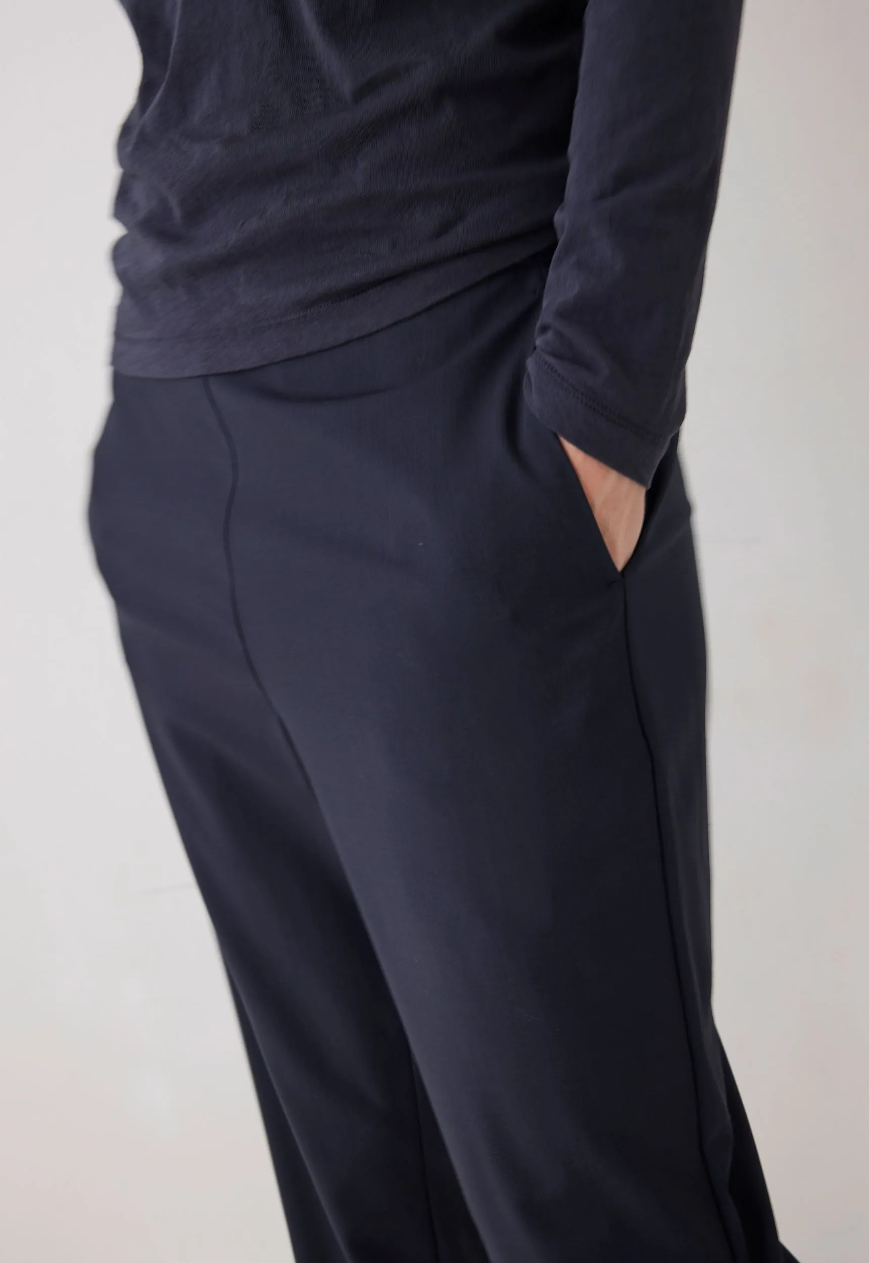 Gio Merino Wool Pant - Darkest Navy