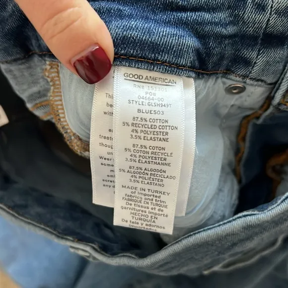 Good American Good Legs High Waisted Stretch Jeans