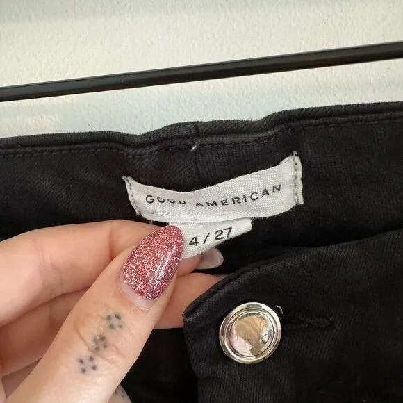 Good American Good Legs Skinny Jeans Black