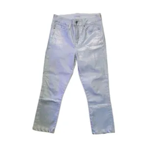 Good American 'Good Legs' Metallic Cropped Jeans