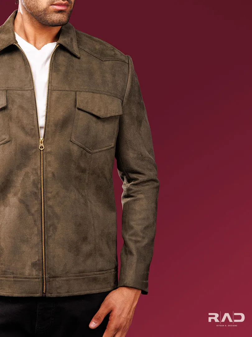 Green Zipper Jacket