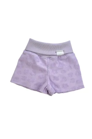 Grow With Me Wide Shorts | Lavender Macaron Flowers