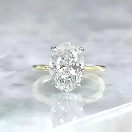 >3 Carat Oval Cut Diamond - J IF - 3.31ct - 207927