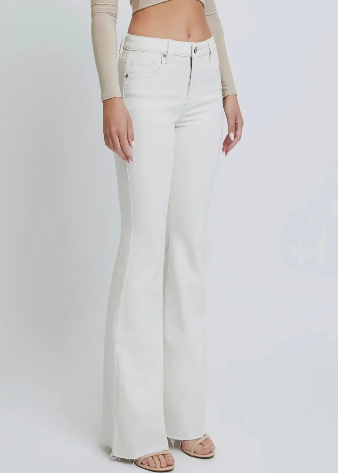 Happi Flare with Raw Hem by Hidden Jean