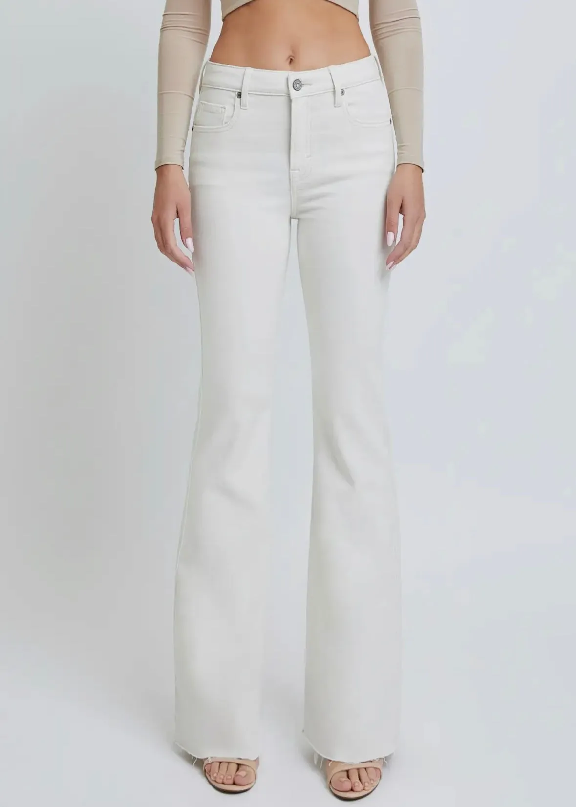 Happi Flare with Raw Hem by Hidden Jean