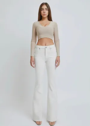 Happi Flare with Raw Hem by Hidden Jean