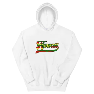 Hawaii 808 - Flag Jersey with Black Border (front/back) *ADULT HOODIE*