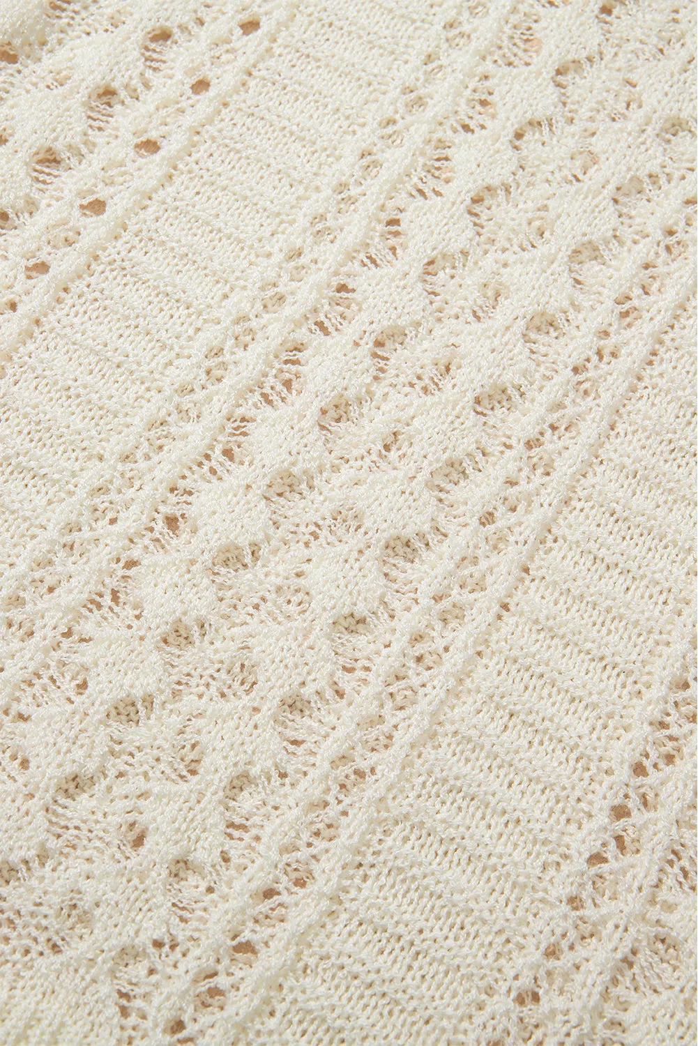 Hazel Blues® |  Hollow Out Drop Shoulder Sweater