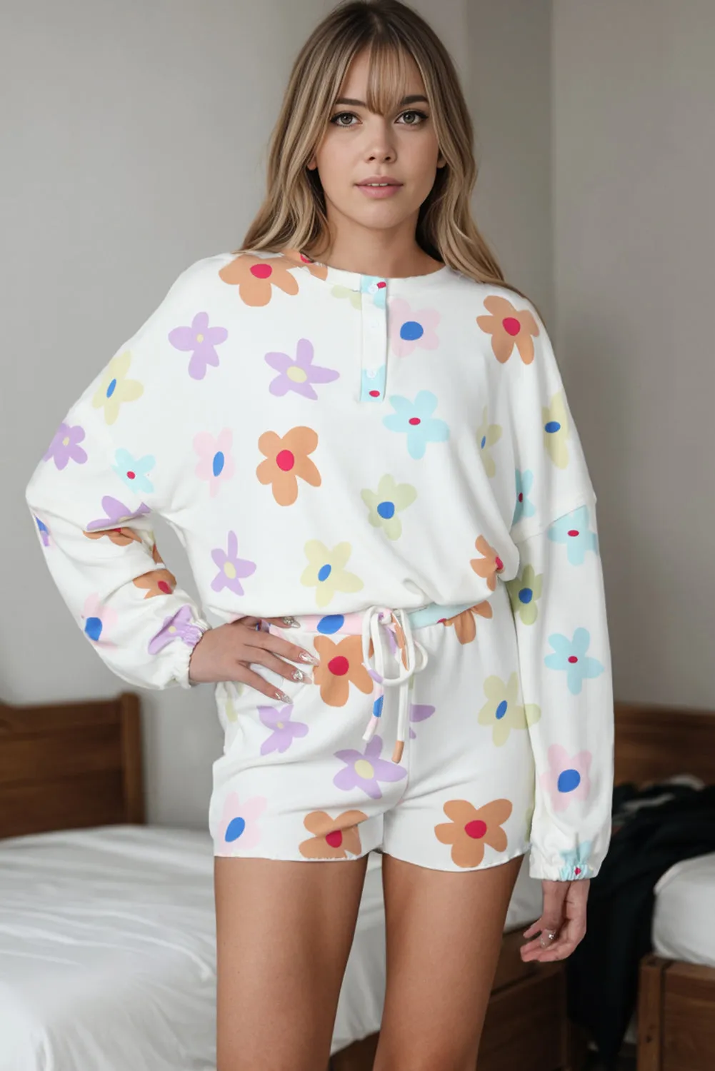 Henley Shorts Set
