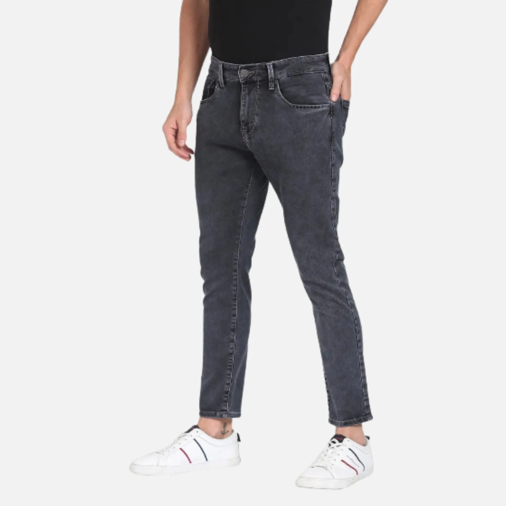 Henry Cropped Acid Wash Jeans