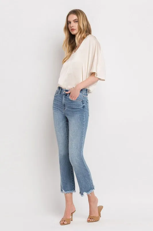 High Rise Crop Flare Jeans, Vervet by Flying Monkey
