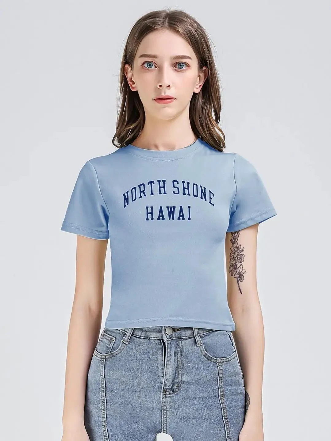 High Street Letter Print Slim Fit Tee