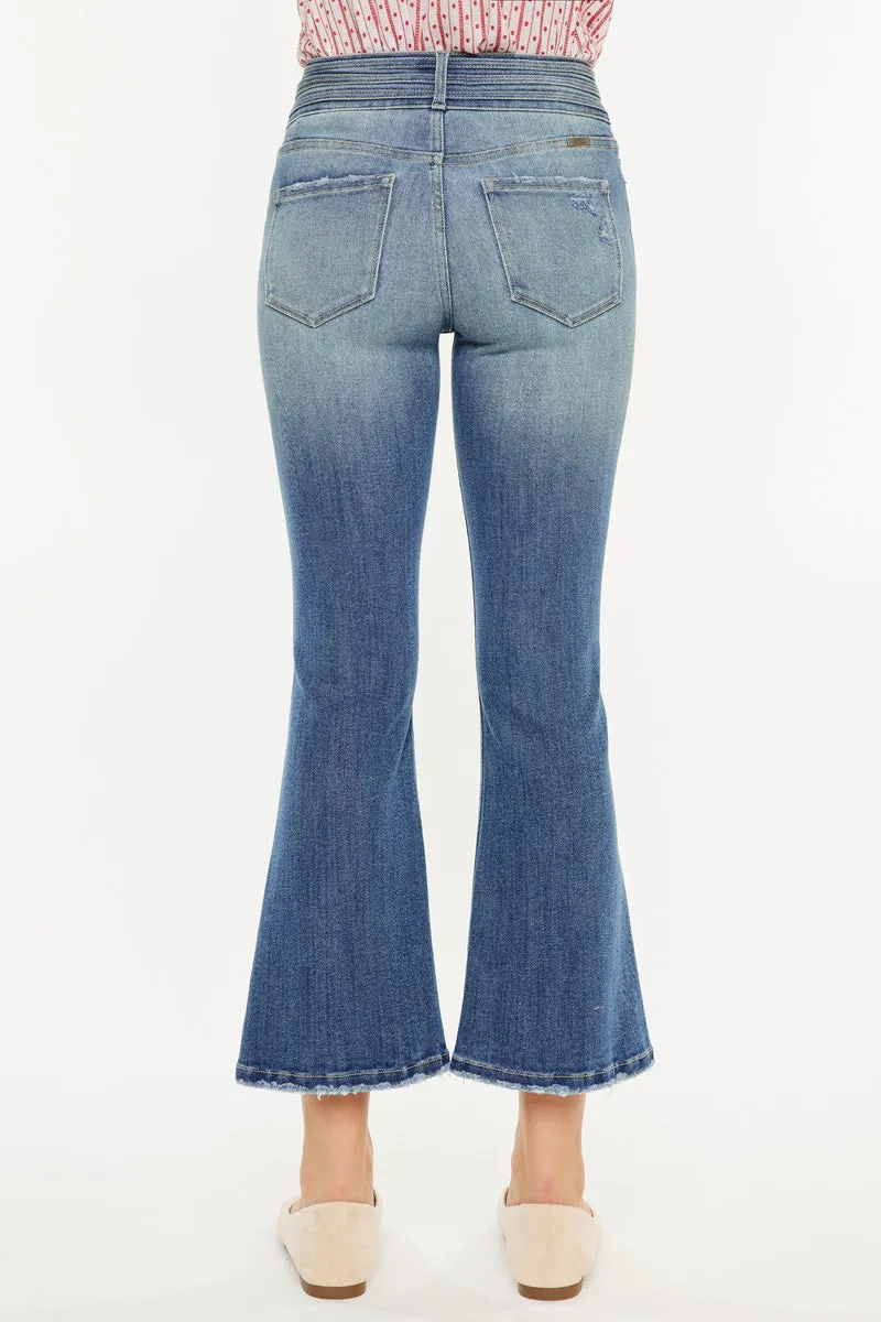 Hillary High Rise Cropped Flare Jeans