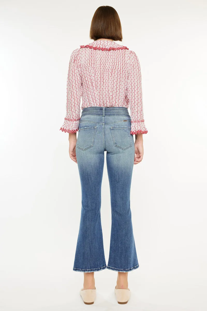 Hillary High Rise Cropped Flare Jeans