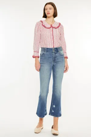 Hillary High Rise Cropped Flare Jeans