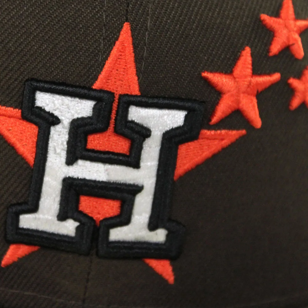 Houston Astros New Era 59Fifty Fitted Hat (Brown Pink Under Brim)
