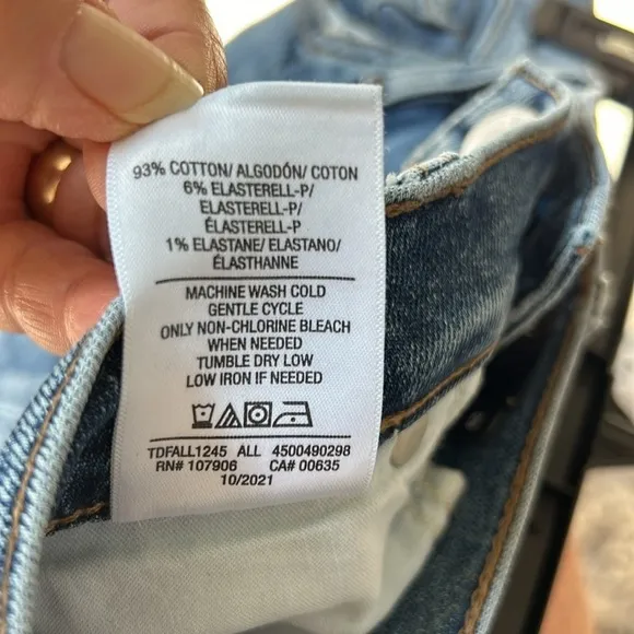 Hudson Barbara Straight Leg High Waist Spliced Hem Jeans Size 29