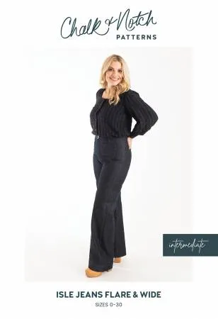 Isle Jeans Pattern -- Chalk & Notch