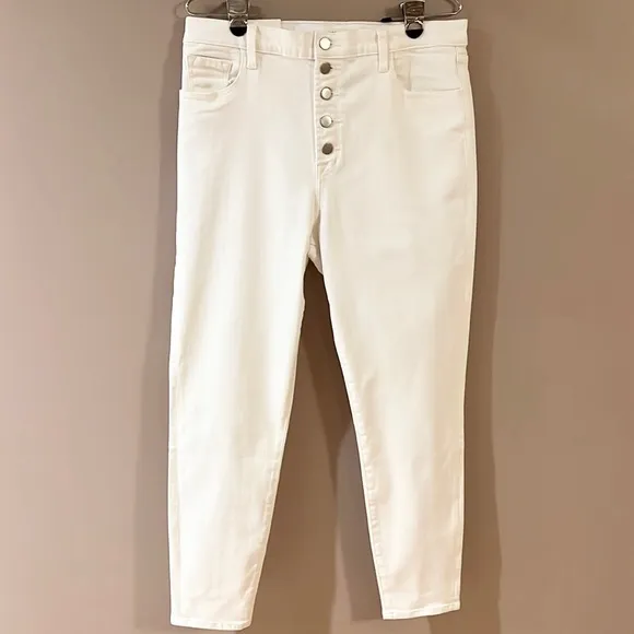 J Brand High-Rise Crop Skinny Jeans