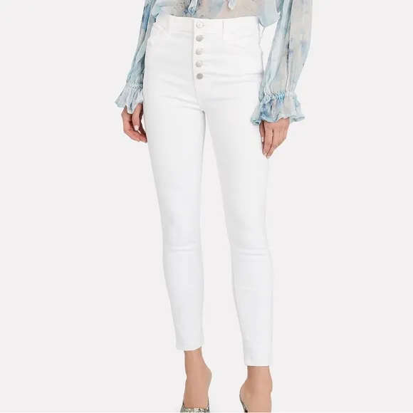 J Brand High-Rise Crop Skinny Jeans