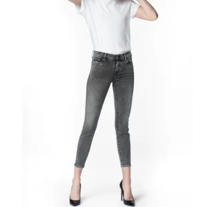 J Brand Mid Rise Cropped Skinny Hook Up Jeans