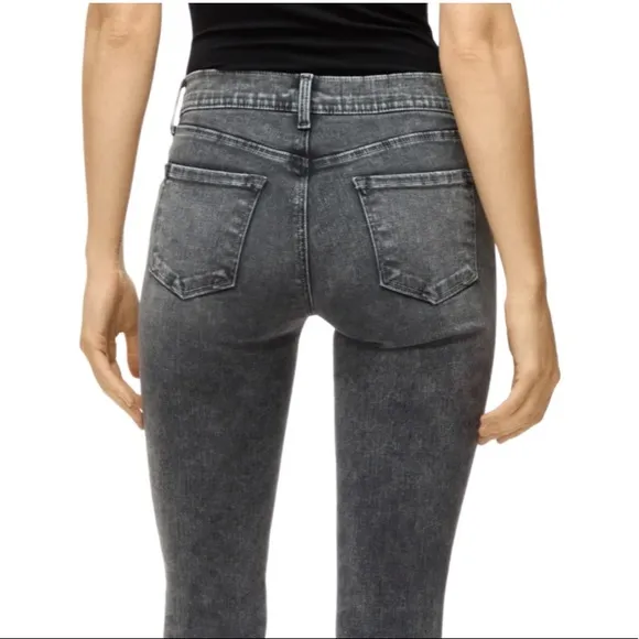 J Brand Mid Rise Cropped Skinny Hook Up Jeans
