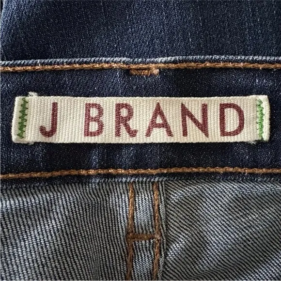 J Brand Size 28 GIGI Mid Cropped Flare Capri Denim Jeans in Pure Dark Wash (331)