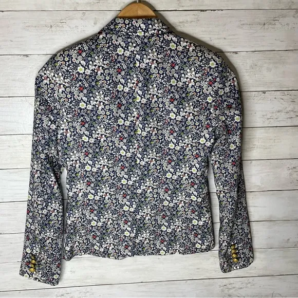 J. CREW x LIBERTY LONDON Junes Meadow Floral Schoolboy Blazer 47924 size 00