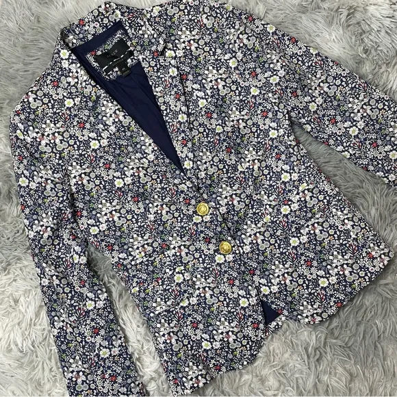 J. CREW x LIBERTY LONDON Junes Meadow Floral Schoolboy Blazer 47924 size 00