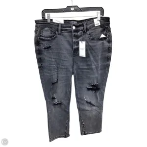 Jeans Cropped By Judy Blue In Black, Size: 14