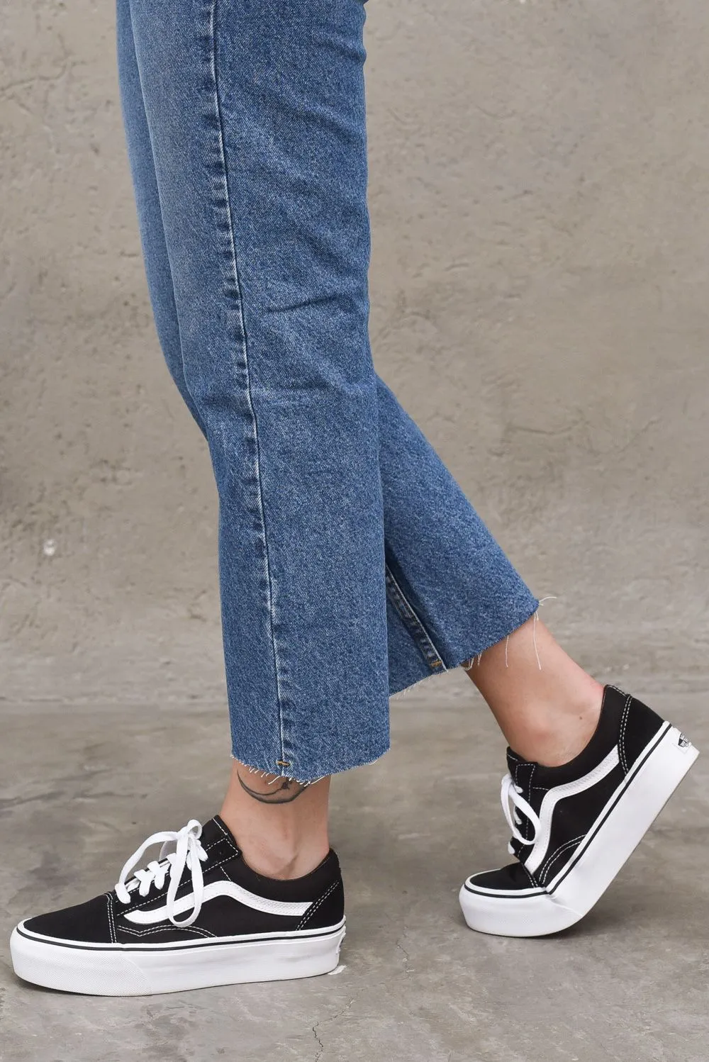 Jeans Flaire Cropped - Denim